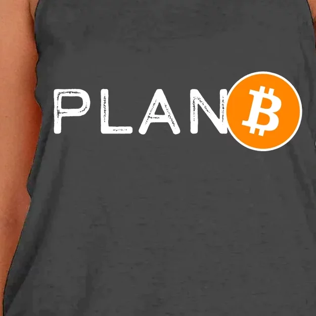 BitCoin PlanB Women's Knotted Racerback Tank