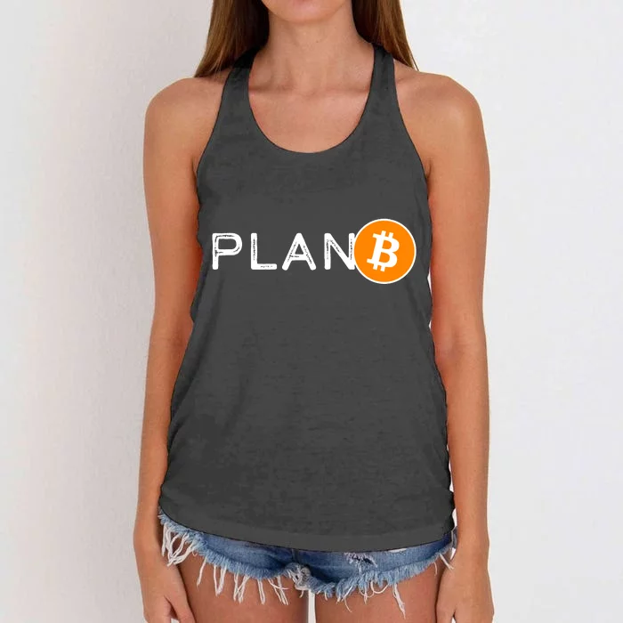 BitCoin PlanB Women's Knotted Racerback Tank