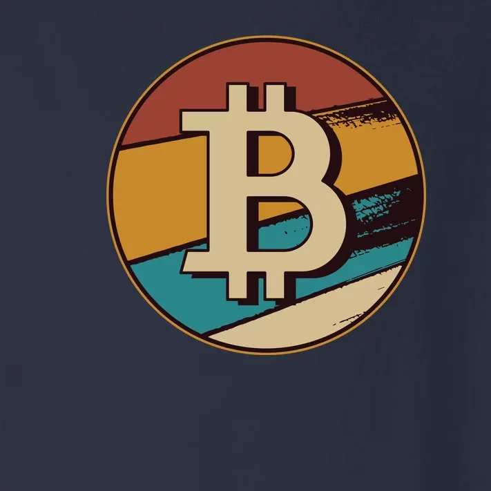 Bitcoin Retro Logo Toddler Long Sleeve Shirt