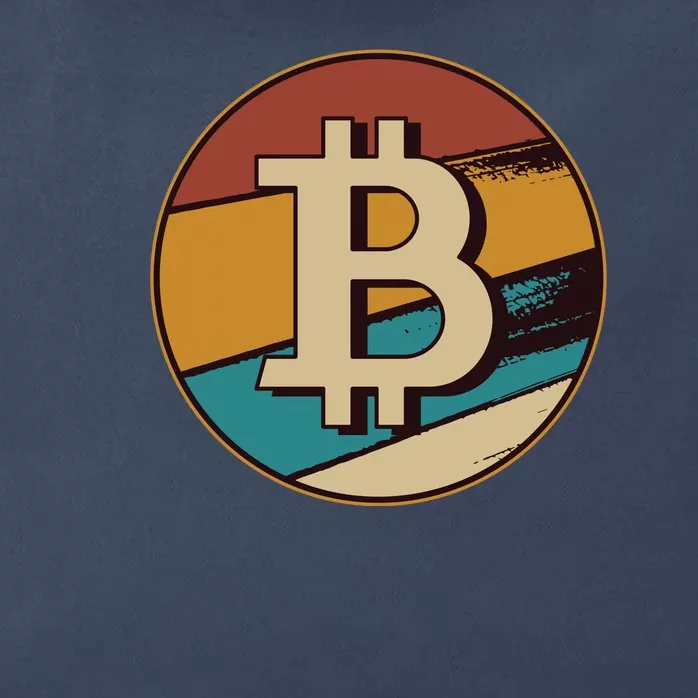 Bitcoin Retro Logo Zip Tote Bag