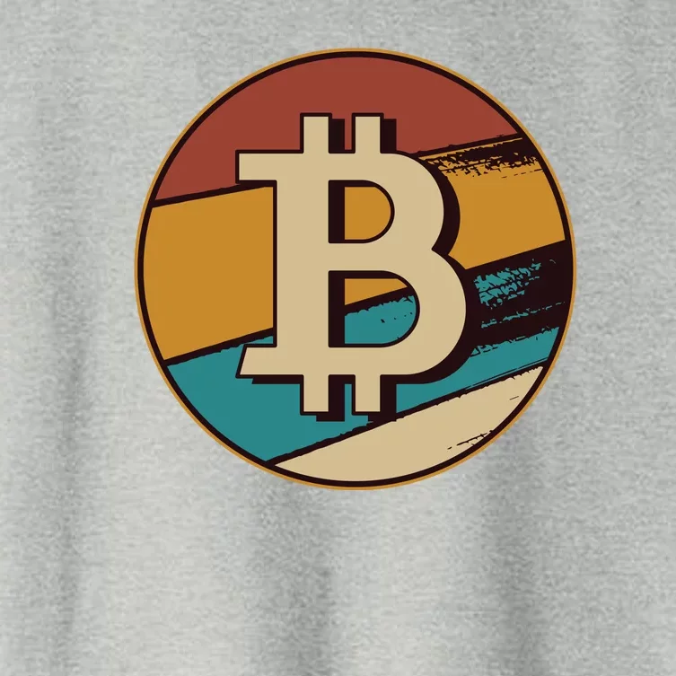 Bitcoin Retro Logo Women's Crop Top Tee