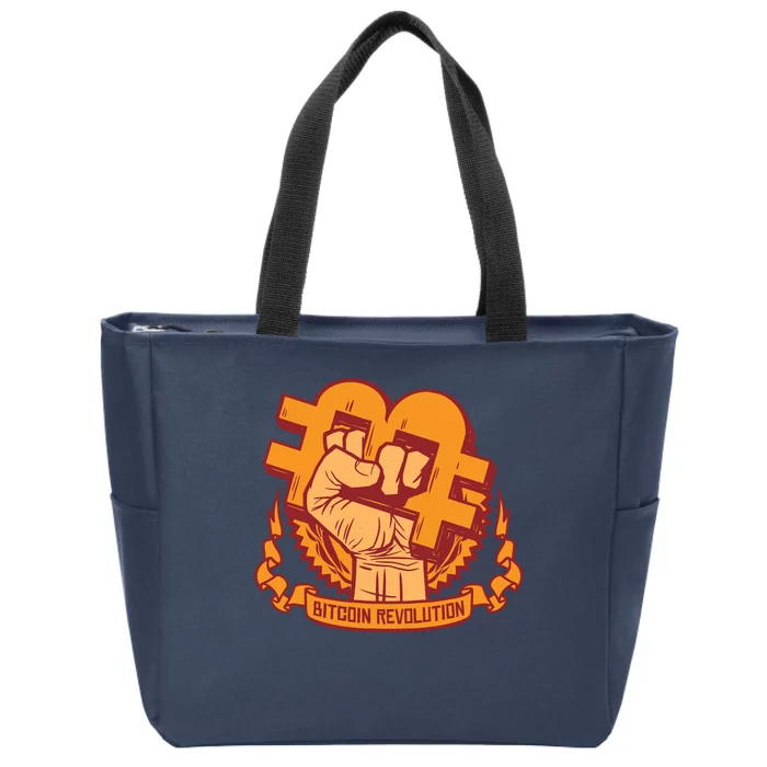 Bitcoin Revolution Zip Tote Bag