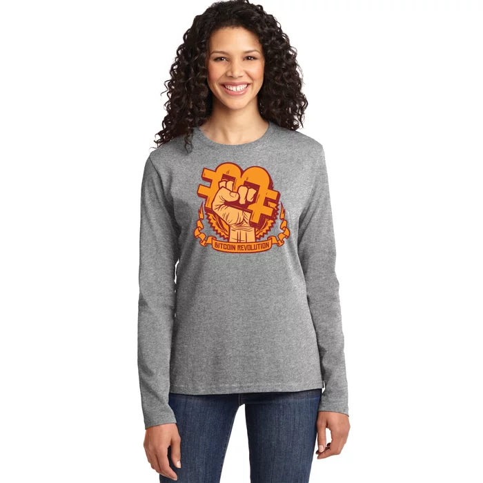 Bitcoin Revolution Ladies Long Sleeve Shirt