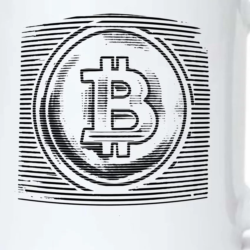 Bitcoin Static Logo Black Color Changing Mug