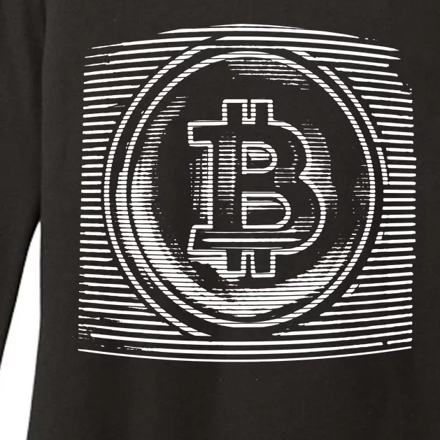 Bitcoin Static Logo Womens CVC Long Sleeve Shirt