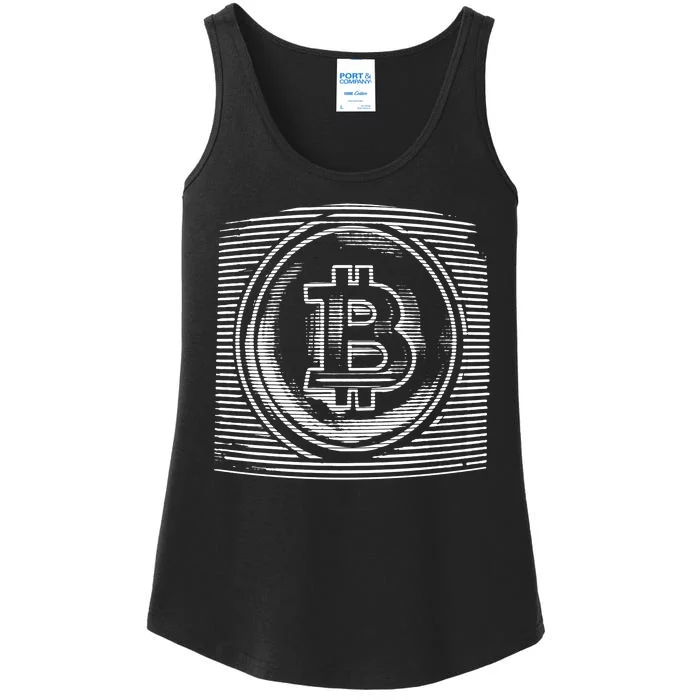 Bitcoin Static Logo Ladies Essential Tank