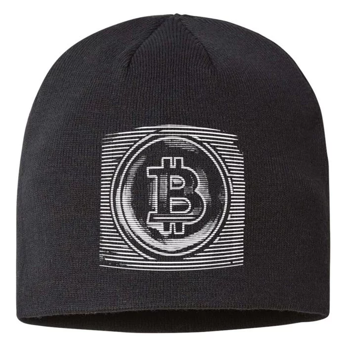 Bitcoin Static Logo 8 1/2in Sustainable Knit Beanie