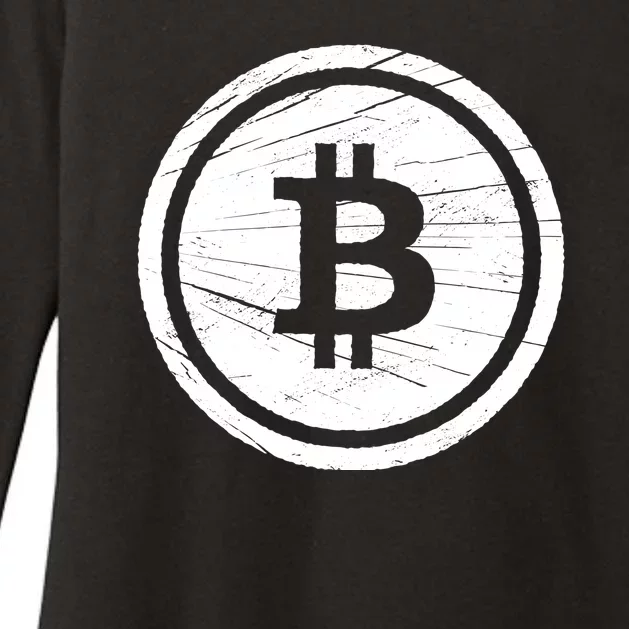 Bitcoin Symbol Womens CVC Long Sleeve Shirt