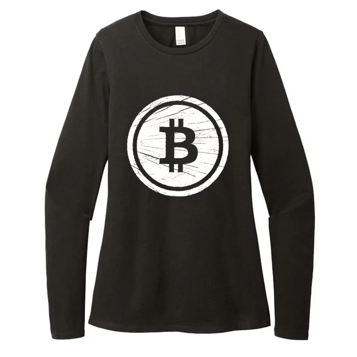 Bitcoin Symbol Womens CVC Long Sleeve Shirt