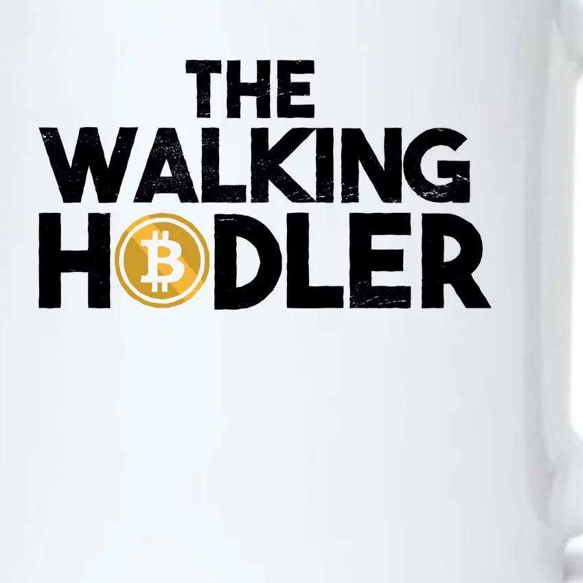 Bitcoin The Walking Holder Black Color Changing Mug