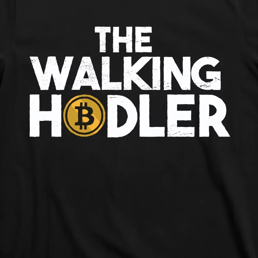 Bitcoin The Walking Holder T-Shirt