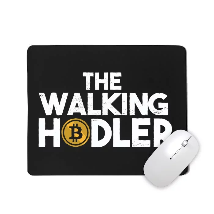 Bitcoin The Walking Holder Mousepad