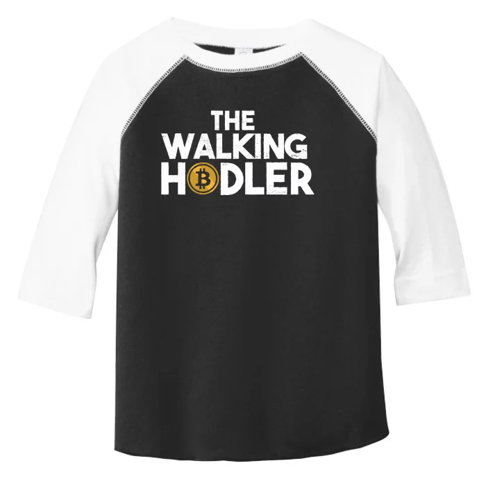 Bitcoin The Walking Holder Toddler Fine Jersey T-Shirt