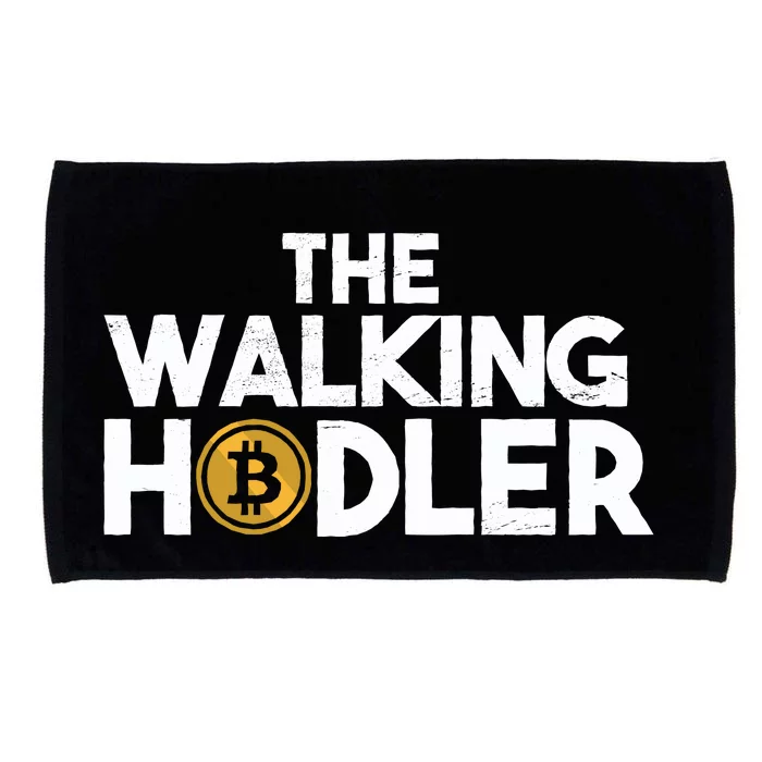 Bitcoin The Walking Holder Microfiber Hand Towel