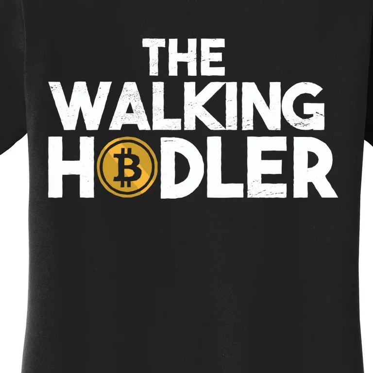 Bitcoin The Walking Holder Women's T-Shirt