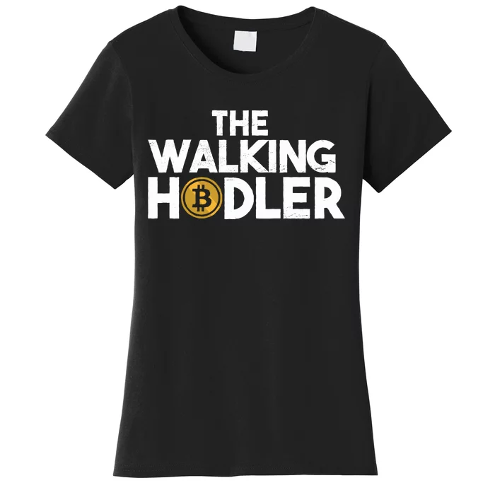 Bitcoin The Walking Holder Women's T-Shirt