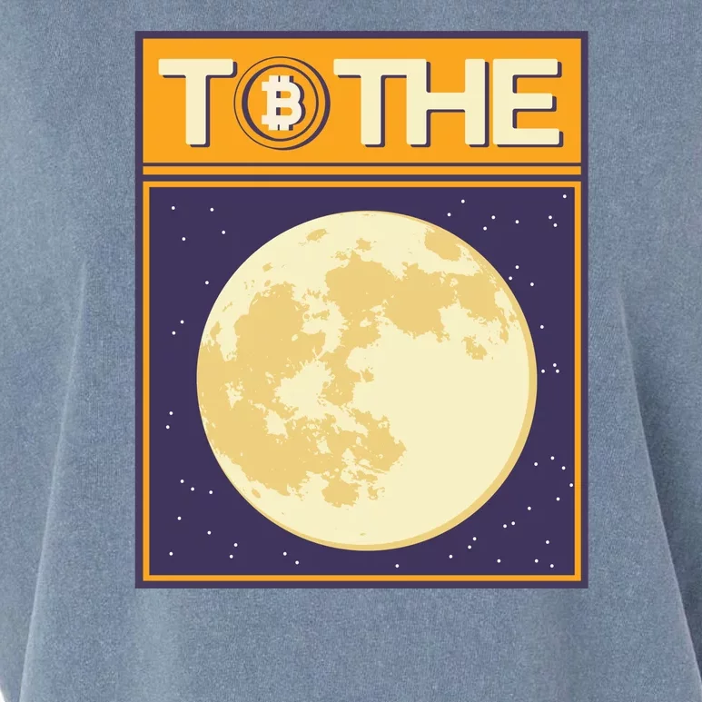 Bitcoin To The Moon Garment-Dyed Women's Muscle Tee