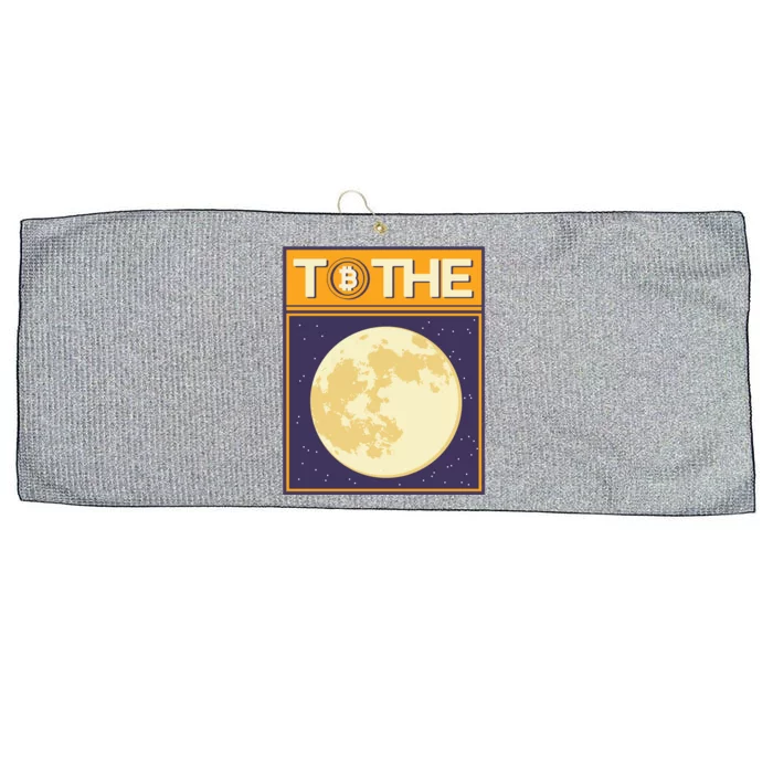 Bitcoin To The Moon Large Microfiber Waffle Golf Towel