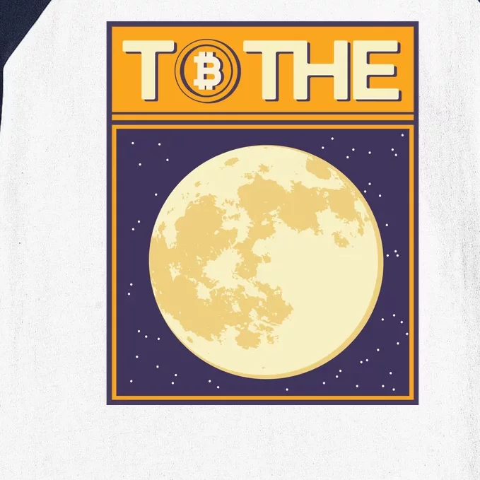 Bitcoin To The Moon Baseball Sleeve Shirt