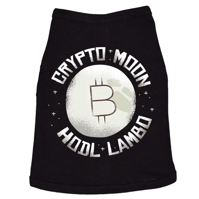 Bitcoin to the Moon Hodl Lambo Crypto Currency Doggie Tank