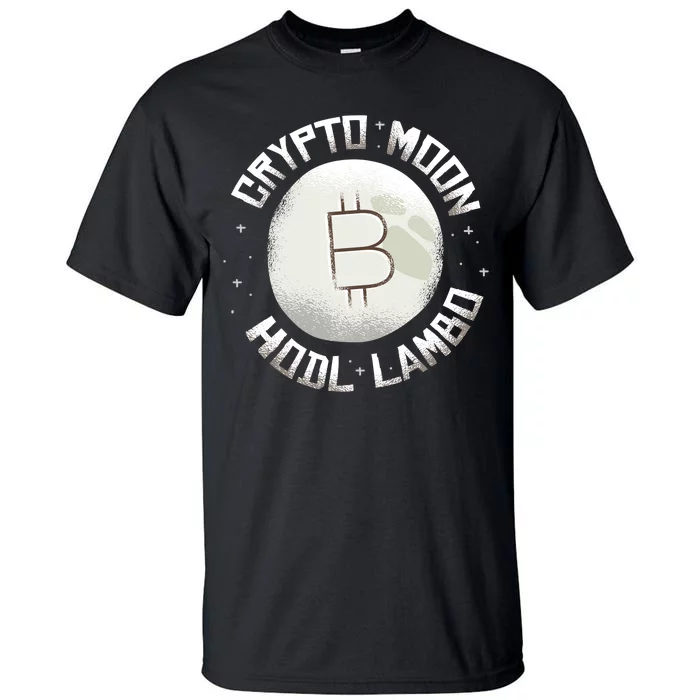 Bitcoin to the Moon Hodl Lambo Crypto Currency Tall T-Shirt