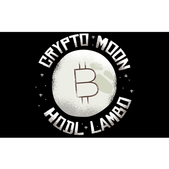 Bitcoin to the Moon Hodl Lambo Crypto Currency Bumper Sticker