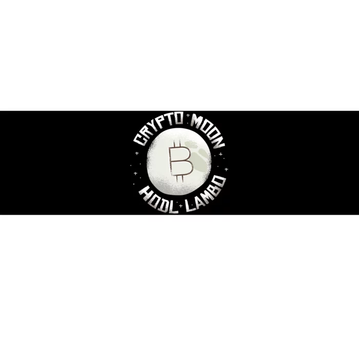 Bitcoin to the Moon Hodl Lambo Crypto Currency Bumper Sticker