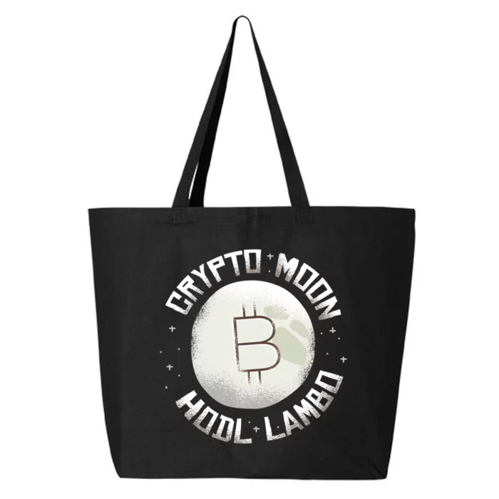 Bitcoin to the Moon Hodl Lambo Crypto Currency 25L Jumbo Tote