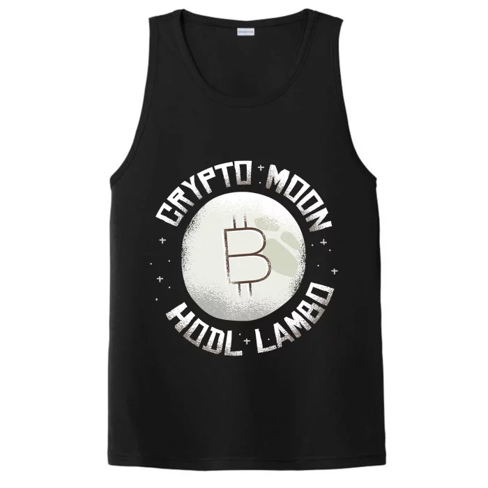 Bitcoin to the Moon Hodl Lambo Crypto Currency Performance Tank