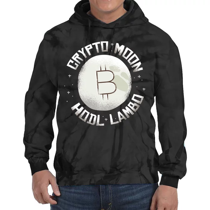 Bitcoin to the Moon Hodl Lambo Crypto Currency Tie Dye Hoodie