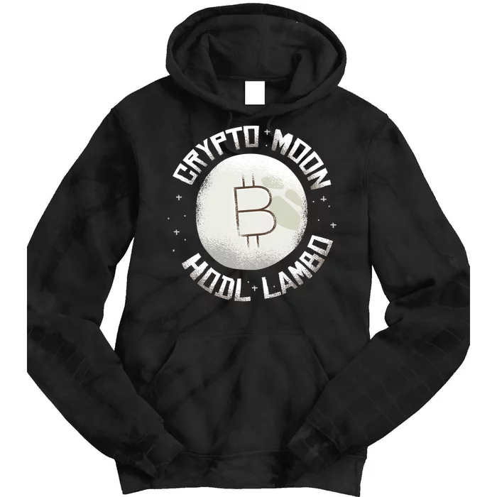 Bitcoin to the Moon Hodl Lambo Crypto Currency Tie Dye Hoodie