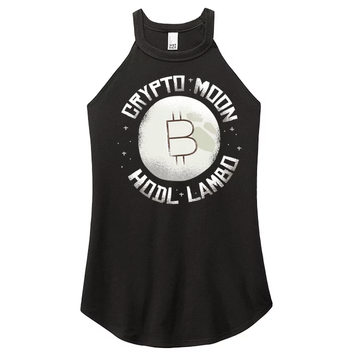 Bitcoin to the Moon Hodl Lambo Crypto Currency Women’s Perfect Tri Rocker Tank