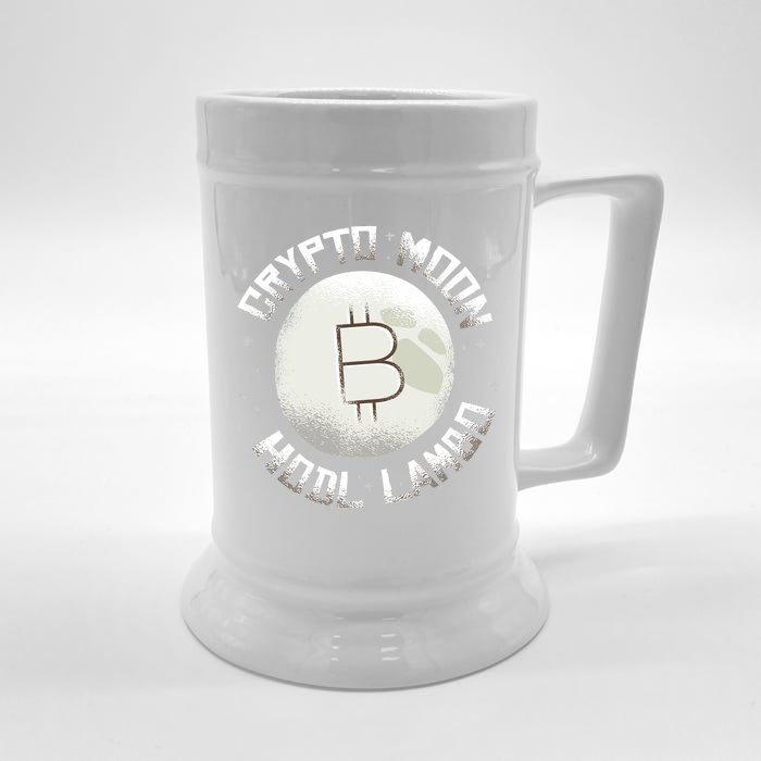 Bitcoin to the Moon Hodl Lambo Crypto Currency Front & Back Beer Stein