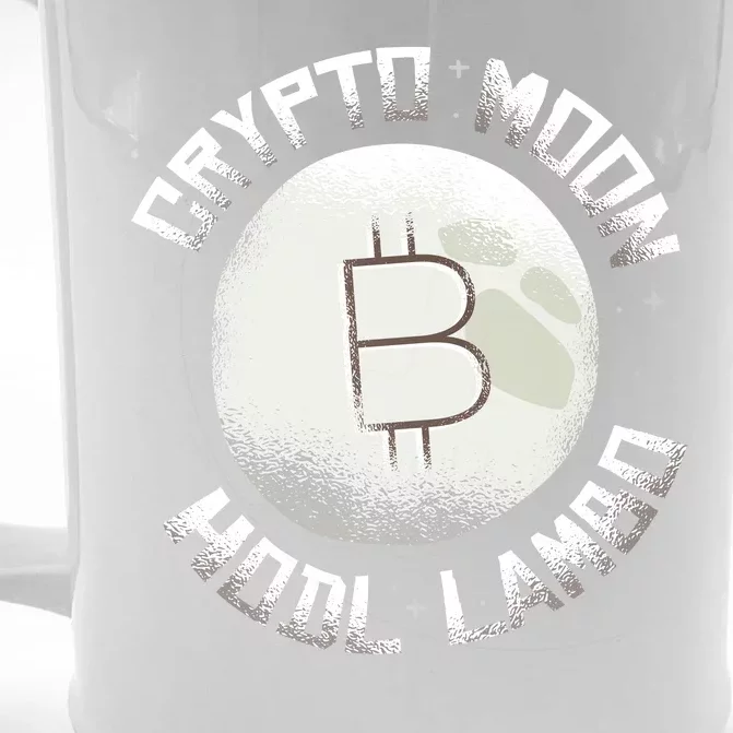 Bitcoin to the Moon Hodl Lambo Crypto Currency Front & Back Beer Stein