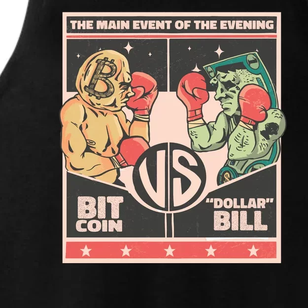 Bitcoin Vs Dollar Ladies Tri-Blend Wicking Tank