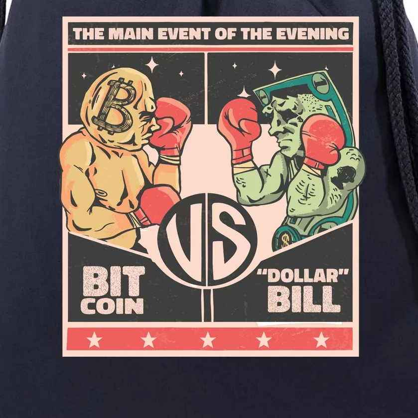 Bitcoin Vs Dollar Drawstring Bag