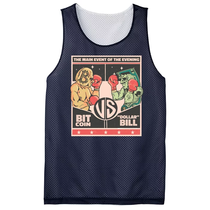 Bitcoin Vs Dollar Mesh Reversible Basketball Jersey Tank