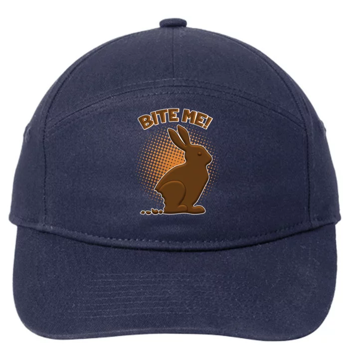 Bite Me! Chocolate Easter Bunny 7-Panel Snapback Hat