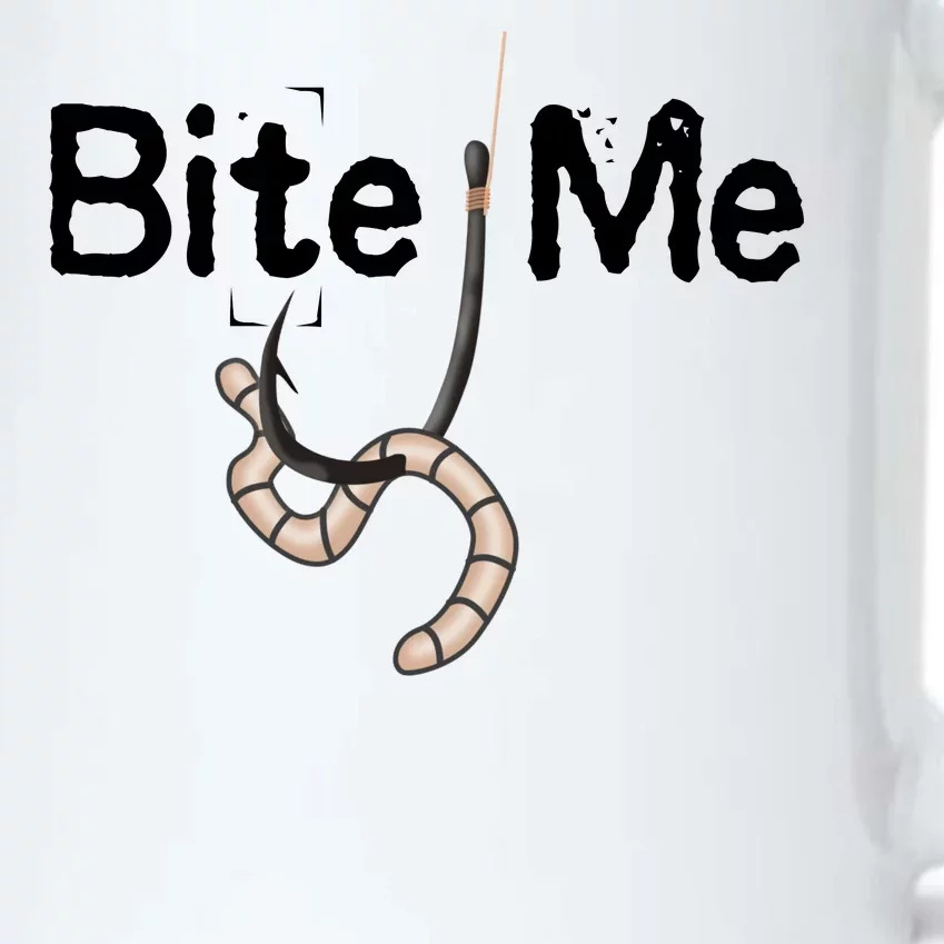 Bite Me Fish Hook Black Color Changing Mug