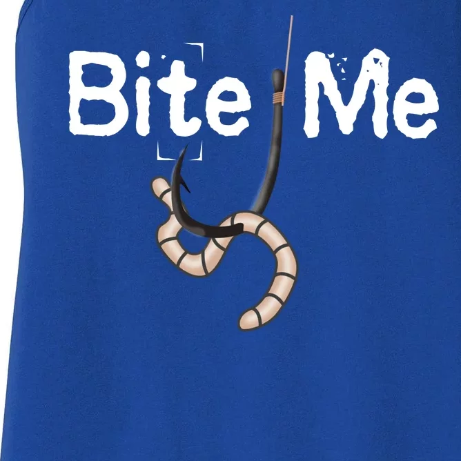 Bite Me Fish Hook Women's Racerback Tank