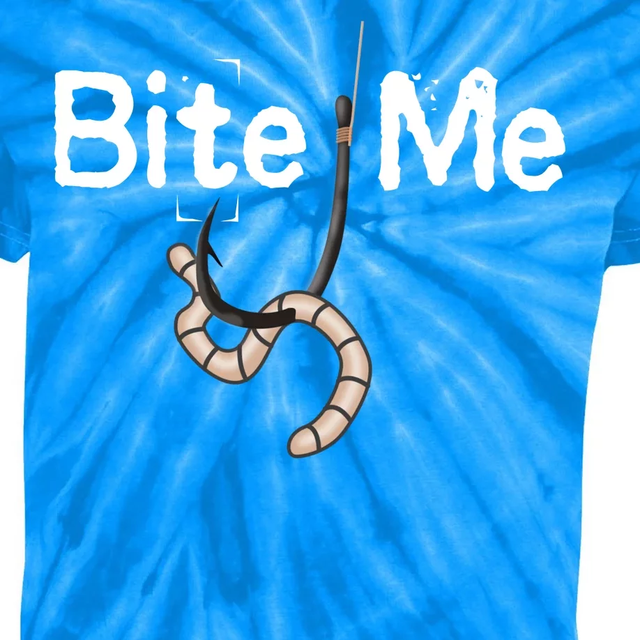 Bite Me Fish Hook Kids Tie-Dye T-Shirt