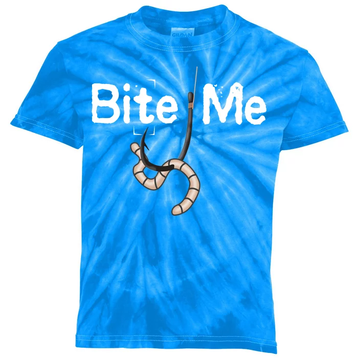 Bite Me Fish Hook Kids Tie-Dye T-Shirt