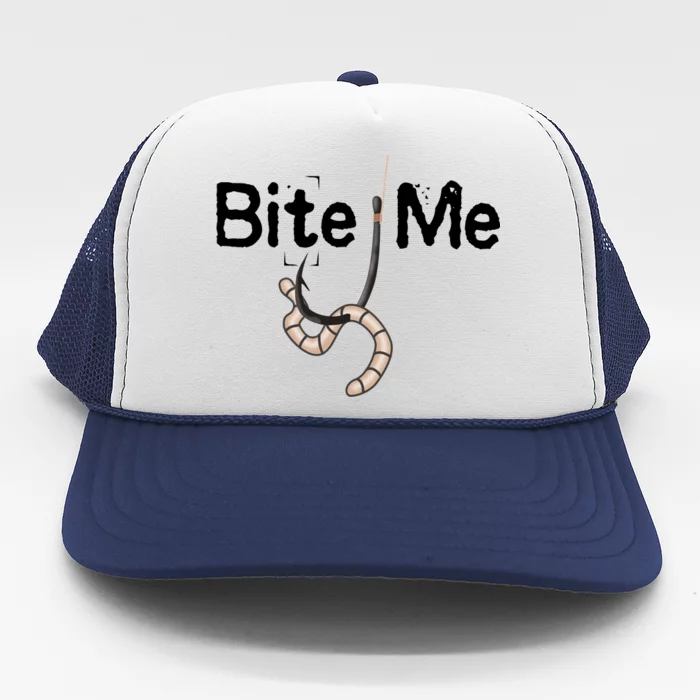 Bite Me Fish Hook Trucker Hat