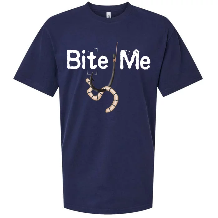 Bite Me Fish Hook Sueded Cloud Jersey T-Shirt