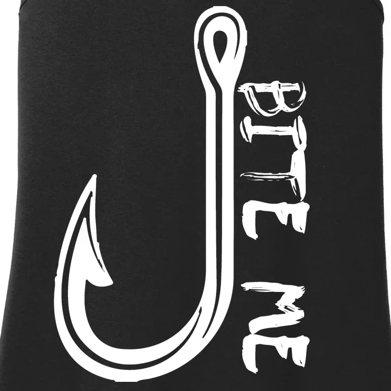 Bite Me Fishing Hook Ladies Essential Tank