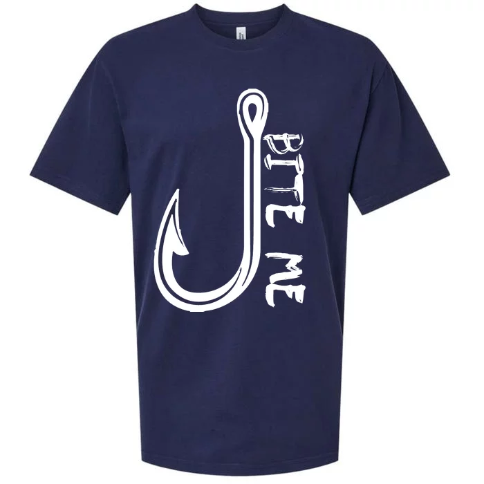 Bite Me Fishing Hook Sueded Cloud Jersey T-Shirt