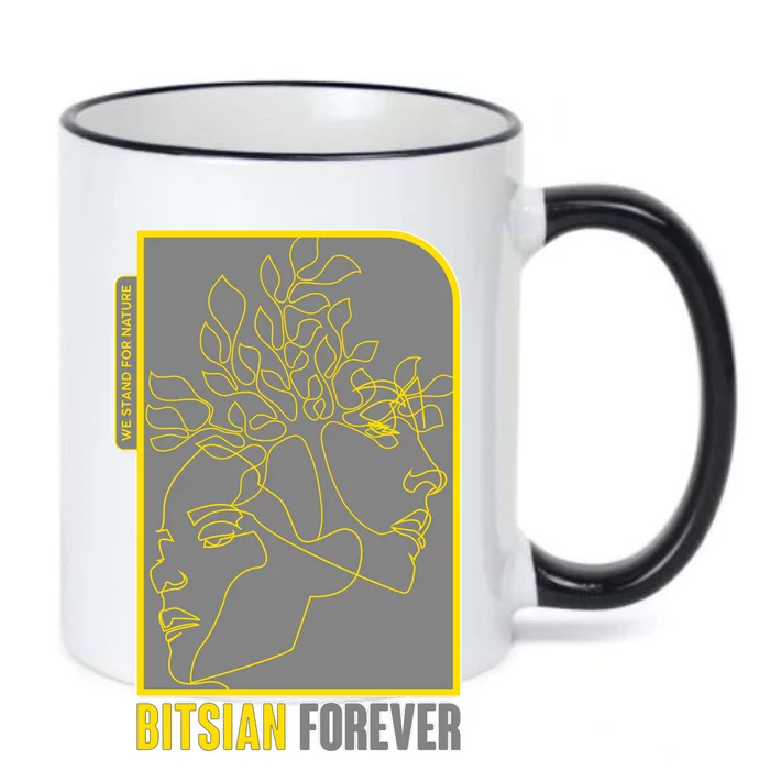 Bitsian Forever We Stand For Nature Black Color Changing Mug