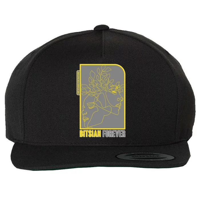 Bitsian Forever We Stand For Nature Wool Snapback Cap