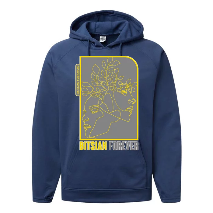 Bitsian Forever We Stand For Nature Performance Fleece Hoodie