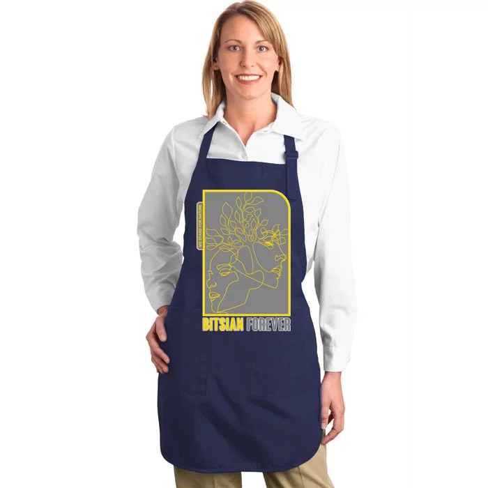 Bitsian Forever We Stand For Nature Full-Length Apron With Pocket